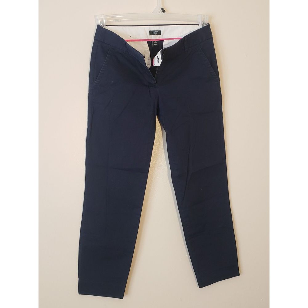 Women's J.Crew Stretch Pants, W14/L24 1/4, Blue